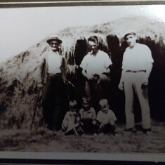 Dads Father (far right) Aaron Calvin Moore