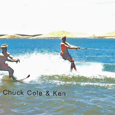 Chuck Cole & Ken at Turlock Lake, 1959