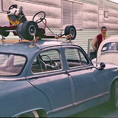 Chuck with Panhard, Kart & VW 1962