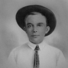 Howard's father Artie Claude as a young man