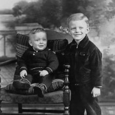 Howard with brother Samuel Richmond in the 1920's