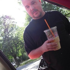 Charlie and his dunkin donuts coffee extra extra
