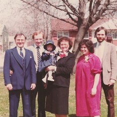 Chuck and family, including Chuck's parent's Charles (left) and Bert (center)
