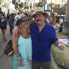 With Lynn Pieterse at the Doheny Blues Festival
