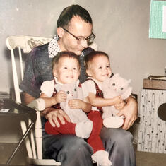 1962:  The twins, Barri and Terri, born 7/5/1960