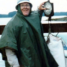 C.R. on one of his many yearly fishing trips to Alaska.