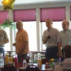 brothers at the 80th birthday party, (insert old timer joke here)