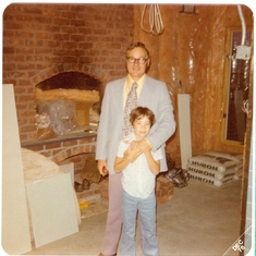 With Christopher, December 1976