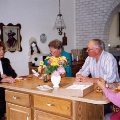 With Ron & Mickey Strobbe and Ruth Parker (mother-in-law), 1994