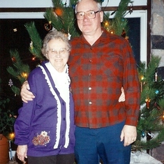 With Helen Grace Becker (mother), December 1992
