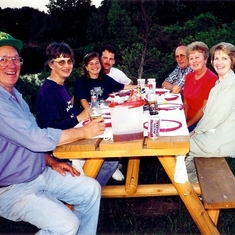 With Louise, Amy & Dave Wahls, Roger & Ila Wahls and Blanche Passalt