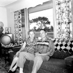 Dad with Helen Grace Becker (mother)