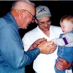 Dad, Jeff and James, May 2001