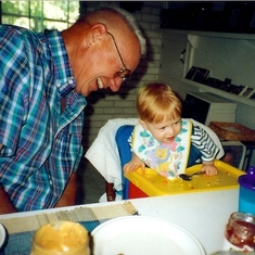 Dad and James, August 2001
