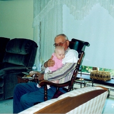 Dad and Christina, July 2002