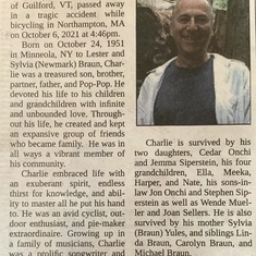 Charlie's Obituary