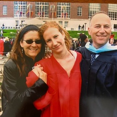 Wende & Charlie w/ Jemma at her Wesleyan graduation
