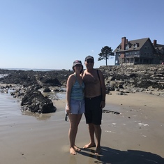 Charlie and Joan, Parson’s Beach, 2019. One of Charlie’s Favorite Escapes