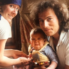 Wende, Cedar (quite displeased about being cleaned up), Charlie~Belden Hill, VT, circa 1980