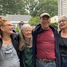Wende, Susan Hessey, Charlie, Deeber Berk~Old Pals in Brattleboro, VT, 2019