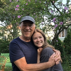 Charlie with Goddaughter Emma - July 2021