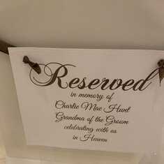 We reserved a seat for you!