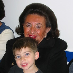 Mimi with her great grandson Eric Ponsky