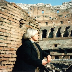 Charlotte in Rome. For it's fascinating rocks and it's warm people, lei adorava l'Italia.