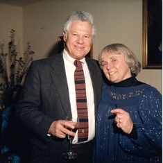 Ed Schreiber (1930-1991) and Charlotte Schreiber (1931-2020) in the 1980's