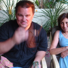Charlotte & Max Schwartz at my birthday party, 8/2008