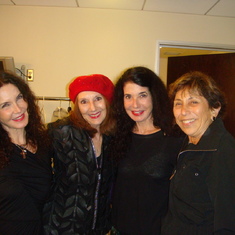 Backstage at the Bowl with the Labeque Sisters, September, 2011