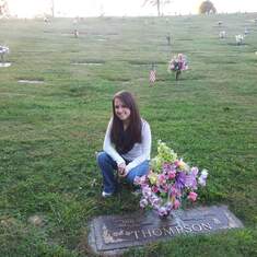 Her dad passed away in 2006/ she always visited his grave/ ..