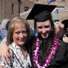 Cheri and Erin at Erin's college graduation. Cheri was very proud of her daughter!