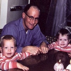 Cheri (right) with Dad (Durward) and brother Greg.