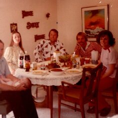 1979 Newborn Becky in Goleta with Grandma, Grandpa, & Uncle Jim