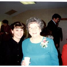 G'ma Thelma at her son's wedding. Wish we could have known this lovely lady much more.