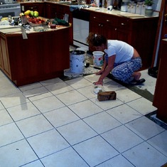 Cheryl the tile setter - 2004