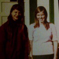 Cindy and Cheryl in Shilo, 1974, best buddies....