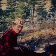 Chet the Chef on one of our wonderful trips to the Boundary Waters Canoe Area. Never to be forgotten