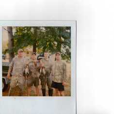Sonje, Joey, Cheyenne, and Heart had been duck hunting.