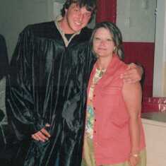 Cheyenne and Linda at his graduation.