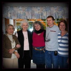 Chic, Mona McCann (was married to Jay Greif),Susan Kreiner & Bill (one of Mona's 5 sons) & his wife Janna. Seattle Visit_2011.