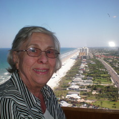 Mom on our trip to Daytona Beach FL in 2011.