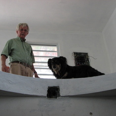 That time Chick opened a big hole in the ceiling of his house in Vieques !