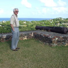 Chick at The Fort in Vieques - taken by high school friend Dave Matz - 2015