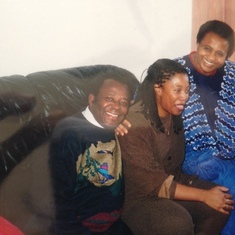 Daddy and Mummy with daughter-in-law Achieng