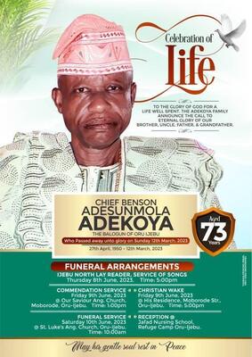 Chief Benson Adekoya