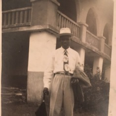 Young Bola as a teacher in the Republic of Liberia