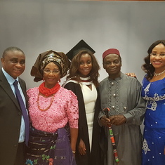 Enjoying a graduation ceremony with the Uchegbu family. Daddy was always so proud of everyone's successes. 'Keep pushing', he would say.