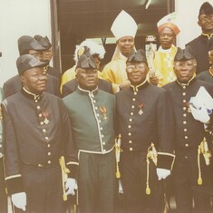 At Investiture as Knight of St Sylvester